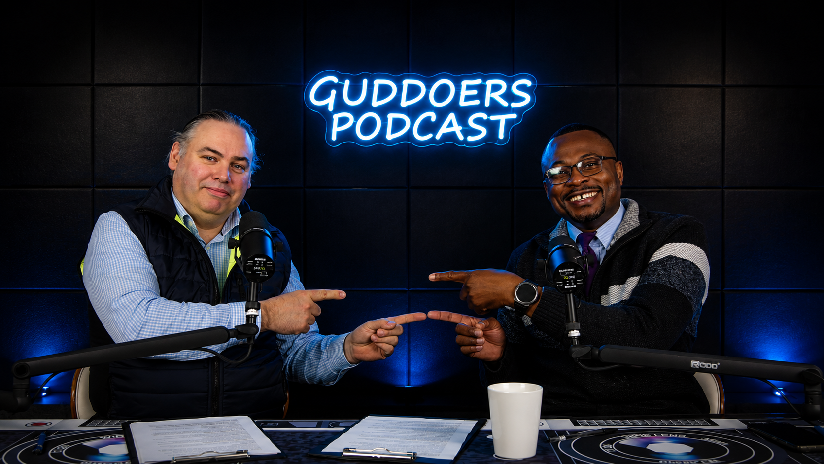 Inside the modern Guddoers podcast recording studio in Galway
