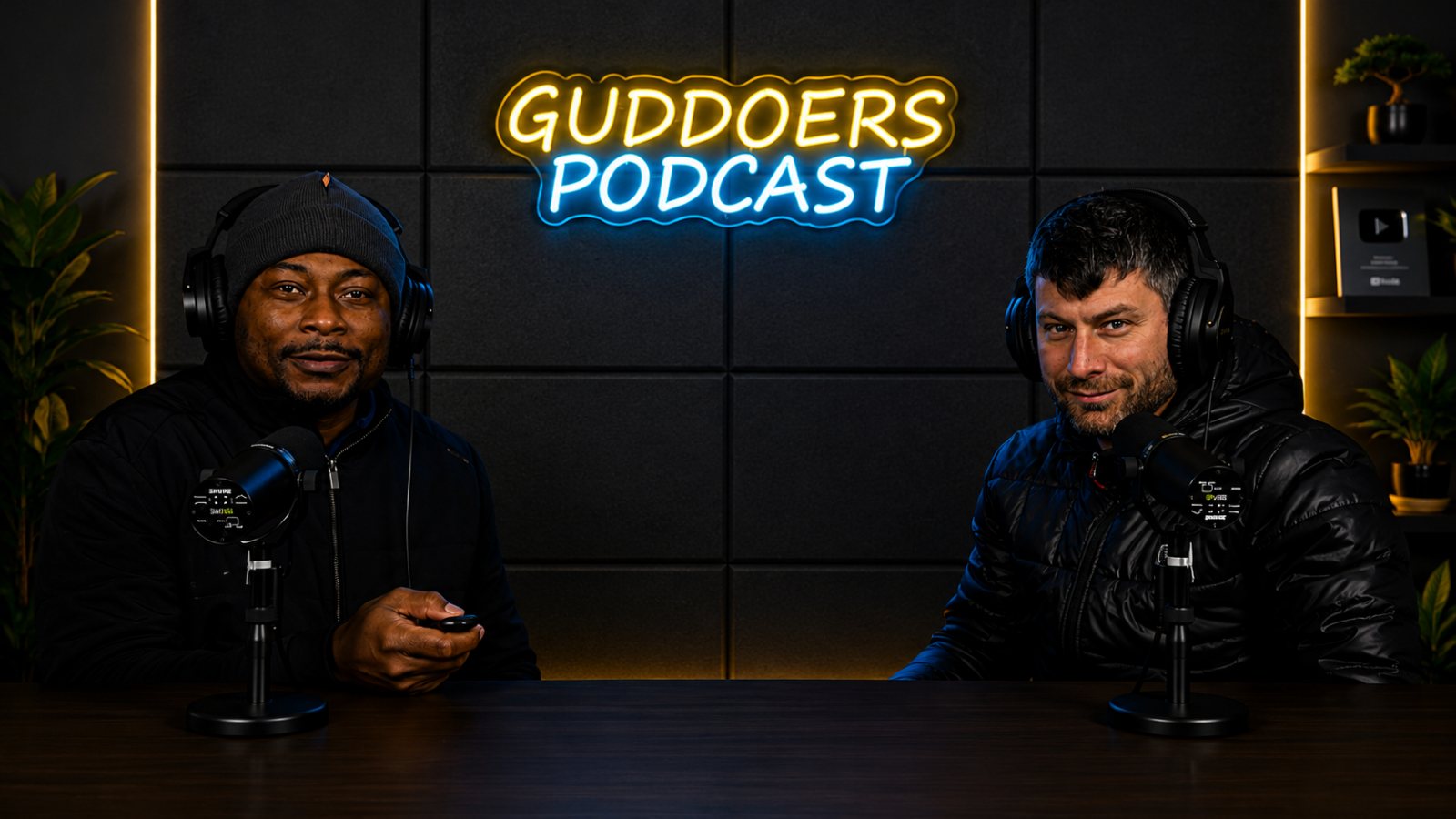 Two creators recording together in the Guddoers studio